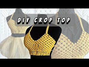 DIY Macrame CROP TOP Tutorial / TECHNIQUE # 6
