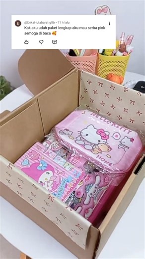 LEBARAN VIBES‼️Packing Cute PINK Stationery Hampers 🎉✨#lebaran2026#hamperlebaran#packingorders