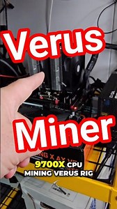 Ryzen 7 9700X CPU Mining Rig - Verus Miner #shorts #AMD #CPUmining