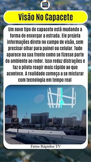 CAPACETE com REALIDADE AUMENTADA? 😳🏍️ Veja TUDO sem tirar os olhos da estrada!