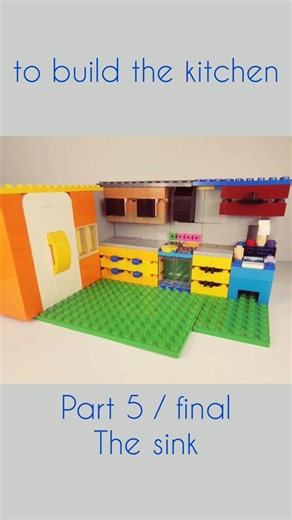 LEGO 🤓 the sink | part 5 / final | the kitchen model from construction set 💚