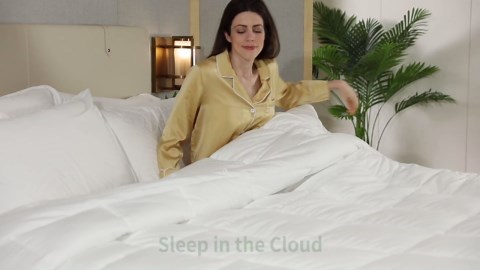 HOMBYS Down Alternative Fluffy Comforter 120“ x 120”, Oversized King Comforter 116 oz All Season Quilted Duvet Insert with Duvet Cover,8 Corner Tabs,White (White, Oversized King)