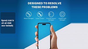Proximity Sensor Earpiece Flex Cable Replacement for iPhone 14 - Includes Ear Speaker Metal Bracket, Ambient Light Sensor Fix for A2649 A2881 A2882 A2883 A2884