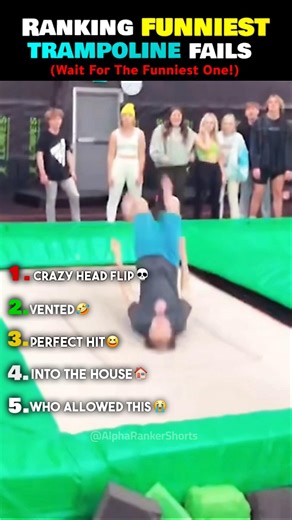 Ranking The Funniest Trampoline Fails 🤣