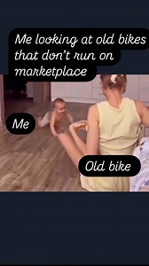 180K views · 1.1K reactions | Me looking at old bikes on marketplace that don’t even run | Biker Dad | Facebook