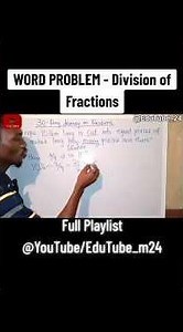 WORD PROBLEM - Division of Fractions.#fyp #wordproblems #mathmadeeasy #fractions
