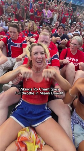 Got to join the Vikings Ro Chant in Miami Beach with Norway for the World Cup! #norway #haaland #vikings #fifaworldcup #worldcup