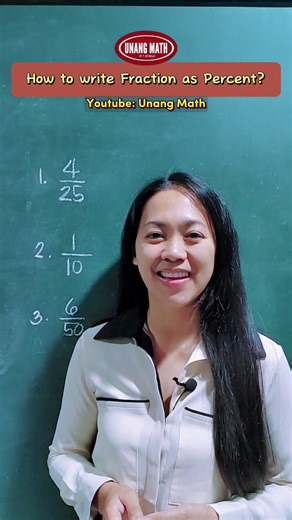 88K views · 2K reactions | How to write Fraction as Percent? #math #mathtutor #percentage #convertingfractiontopercent #educational #percent #mathskills #tutorial #mathtutorial #education #mathtricks | Unang Math | Facebook