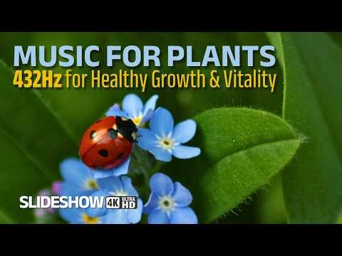 12 Hours Music for Plants 🌱 432Hz Natural Growth Frequency (4K Nature Scenes)