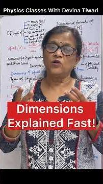 Stop Memorizing! Understand Dimensions Like This #dimensions #physicsshorts