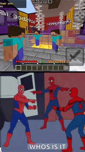 spiderman meme in minecraft#meme#minecraft#minecraftgaming#gaming#shorts