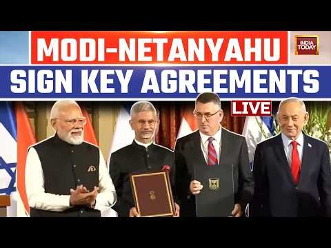 LIVE: Modi-Netanyahu Sign Key Deals On Defence, Agriculture And Commernce | PM Modi In Israel