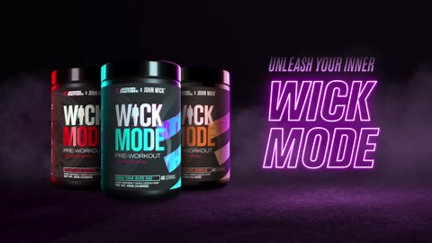 Jacked Factory X John Wick - Wick Mode Pre Workout Powder - Intense Energy, Battle-Ready Focus, Unstoppable Commitment, and Sheer Will - 40 Servings, Baba Yaga Blue Raz