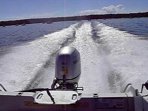 honda outboard bf 90 vtec take off &wot !!