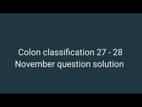 Dlis02 colon classification question solution #dlis #dlisupdate #vmoukotanewsexam #vmou #vmoukota