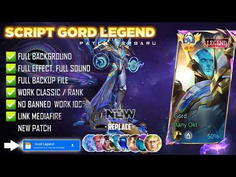 UPDATE Script Skin Gord Legend - Conqueror No Password | Full Effect Voice | Patch Terbaru