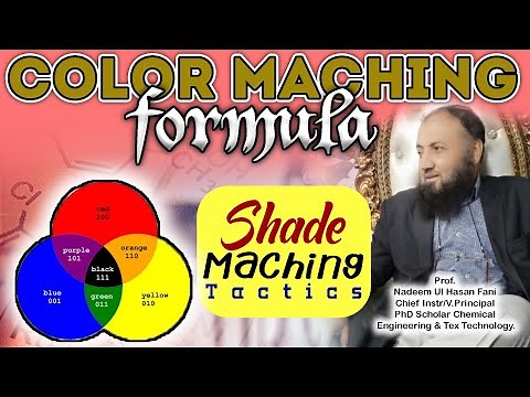 Color matching formulas of all dyes | shade Matching Tactics | Textile Dyeing course