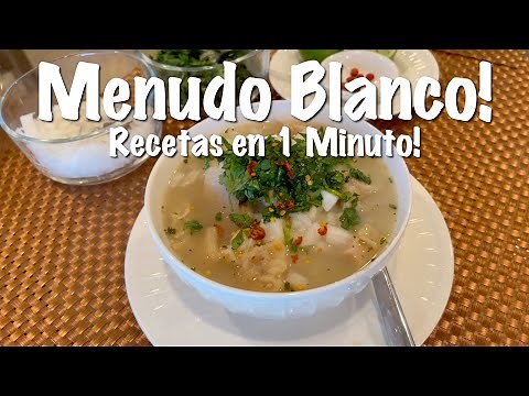 Menudo Blanco - Como hacer Menudo - Recetas en 1 Minuto