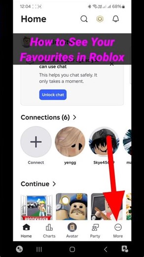 How to See Your Favourites in Roblox | View Favourites on Roblox Mobile #RobloxTutorial