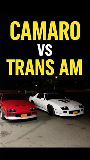 🔥 Camaro vs. Trans Am: 1980s Muscle Car Showdown 🚘💥 #shorts