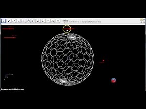 3D Sphere screened by hexagons (Geogebra 4.25)