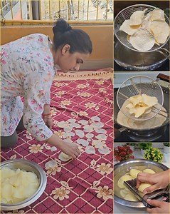 How to make Aloo Chips at home & Store for one year and more without FRYING 😱😋 | RD cooking