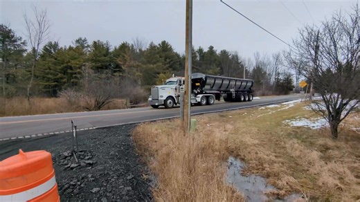 Today, we took delivery of our brand new 2027 39' tri-axle Trout River flowboy trailer capable of hauling several different aggregates. This unit will be mainly used for hauling asphalt. We look forward to the 2026 asphalt paving season!!! | B&B Containers, Inc.