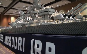 乐高第二次世界大战密苏里号战列舰MOC-2015年韦恩堡积木展