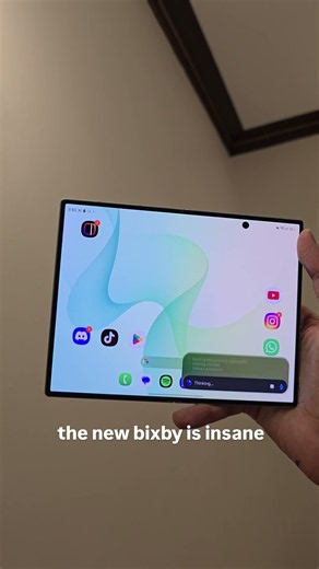 The new Bixby is insane! #galaxyzfold8 #bixby #oneui9 #samsung