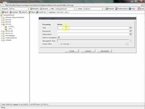 Create website with OpenCms 7 part 1