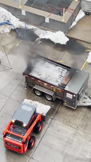 Snow Dragon SND580 snow melter. #engineer #engineering #howitsmade #snow