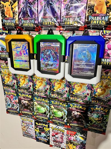 3D Printable Pokémon Card Wall Display Holder – STL File – Hard Case Cards – (digital Download) - Etsy