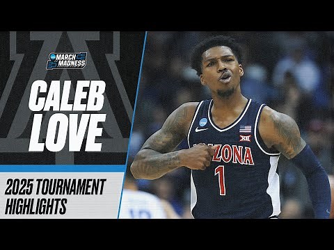 Caleb Love 2025 NCAA tournament highlights