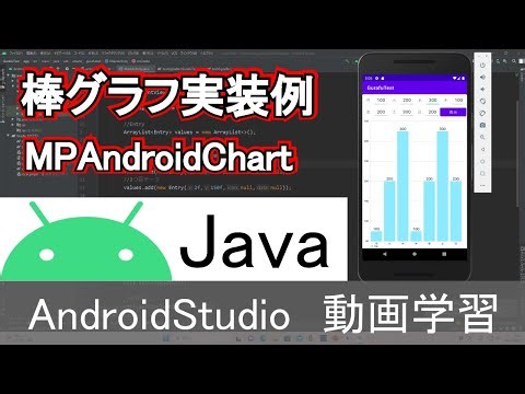 【AndroidStudio】棒グラフ実装例 MPAndroidChart (Java編)