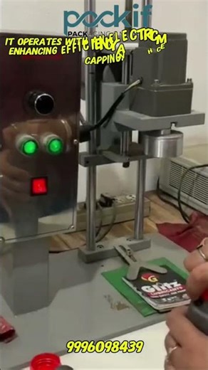 Desktop Electric Capping Machine | Bottle Cap Sealing Demo #Shorts"