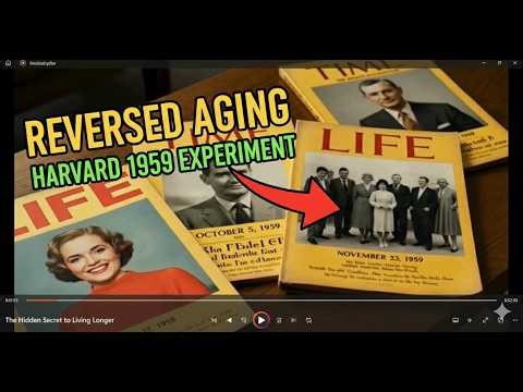 The Harvard 1979 Time Machine Experiment #psychologyfacts , #longevity , #science