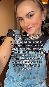 Diabetes 0 Ruby 1 (this is mirrored btw 😜) #type1diabetes #t1d #diabetestipo1 #insulinpump | Ruby Valentino 🧿