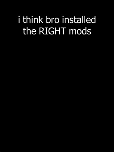 i think bro installed the RIGHT mods #minecraft #minecraftmemes (Reimagined Intro Critters and Companions Regions Unexplored Photon Shaders)