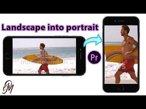 How to turn landscape video into portrait | Adobe Premiere Pro tutorial