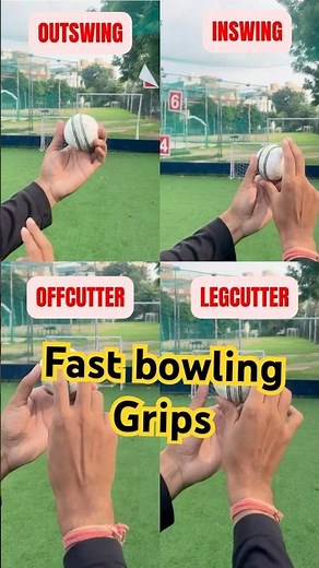 4 Seam Bowling Grips Every Fast Bowler Must Know | Outswing, Inswing, Off-Cutter & Leg-Cutter .