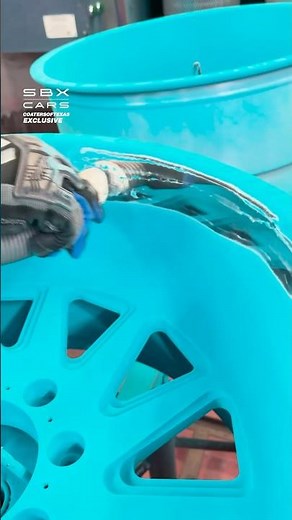 The Process Of Powder Coating Wheels! 😍 #wheels #tires #coating