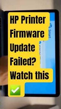 HP Printer Firmware Update Failed? Watch This #printertroubleshooting #hpprinterfirmwareupdate