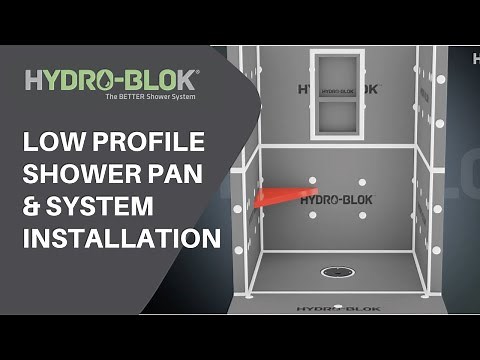 HYDRO BLOK Low Profile Shower Pan & System Installation