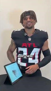 Asking our players to draw the Falcons logo 😆 #falcons #atlantafalcons #nfl #nflteam