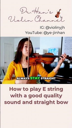 how to play E string with a good sound and straight bow #violinpractice #violinposture