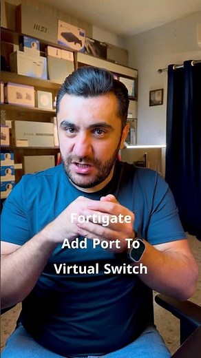 How to add port to virtual switch in fortigate firewall ￼