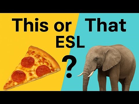 This or That ESL Game with FUN Pictures! | No Prep Warm Up Activity