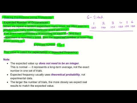 IB Core Probability Making Predictions Using Probability