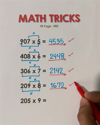 Unbelievable Math Tricks You Can Try Now 💯 #mathtricks | RRE