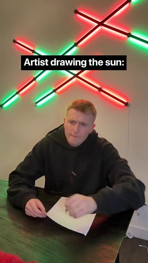 Artist Drawing A Sun Vs Me | Luke Davidson